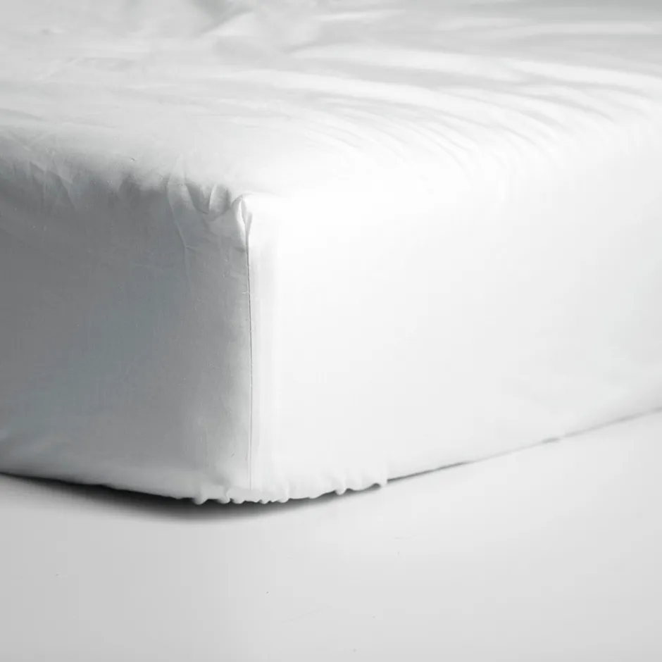 Cinderella Hoeslaken Basic Katoen 30cm Hoekhoogte - white 180x210cm< Slapen