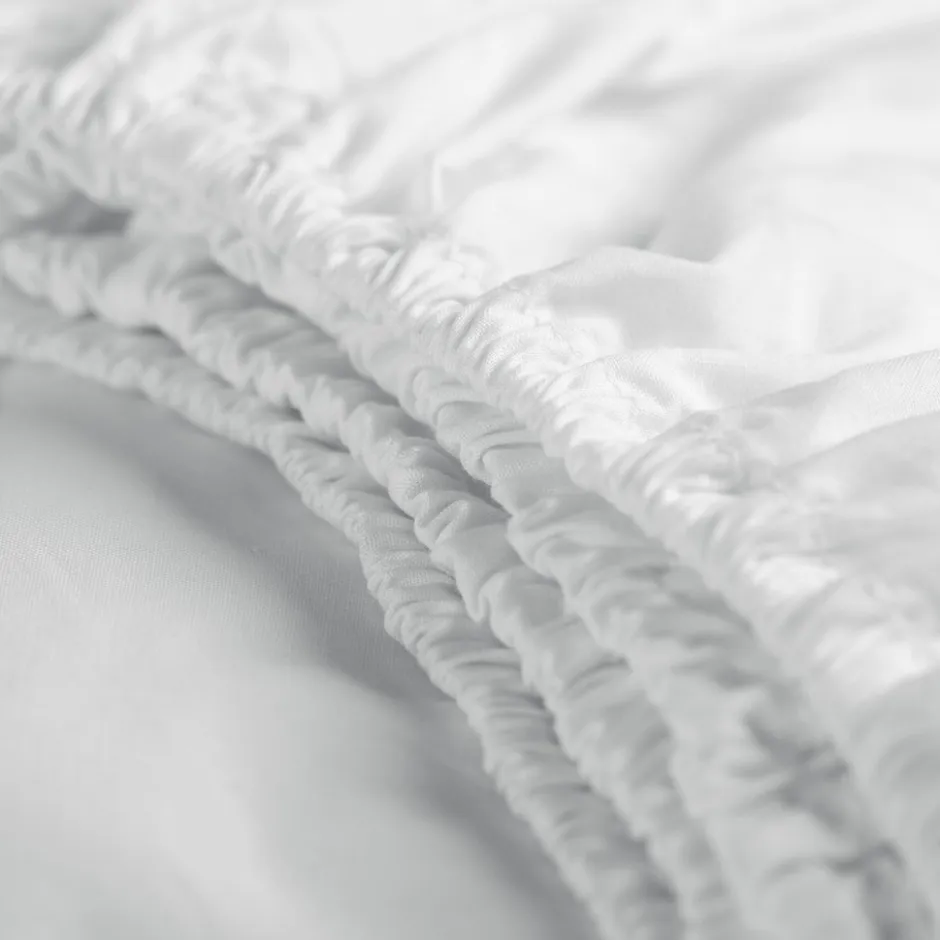 Cinderella Hoeslaken Basic Katoen 30cm Hoekhoogte - white 180x210cm< Slapen