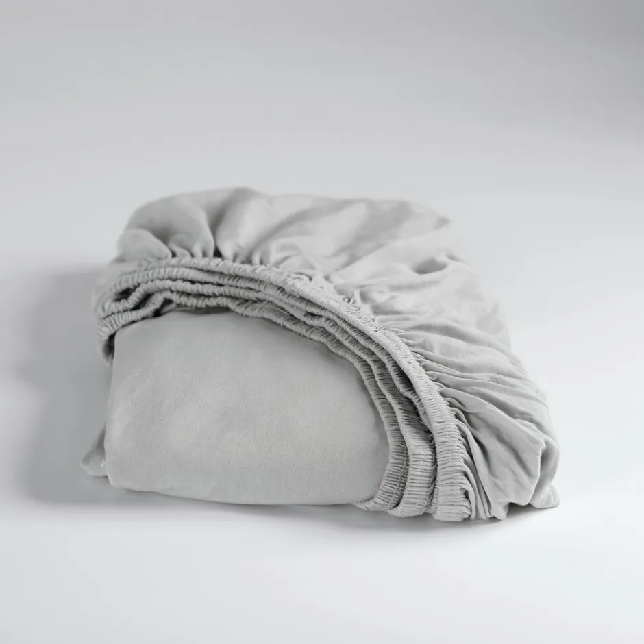 Hoeslaken Dubbel Jersey Stretch 40cm Hoek - light grey 160x200/210cm|Cinderella Hot