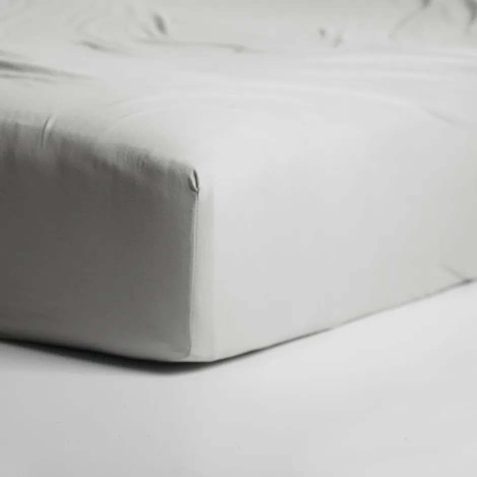 Hoeslaken Dubbel Jersey Stretch 40cm Hoek - light grey 90x200/210cm|Cinderella Outlet