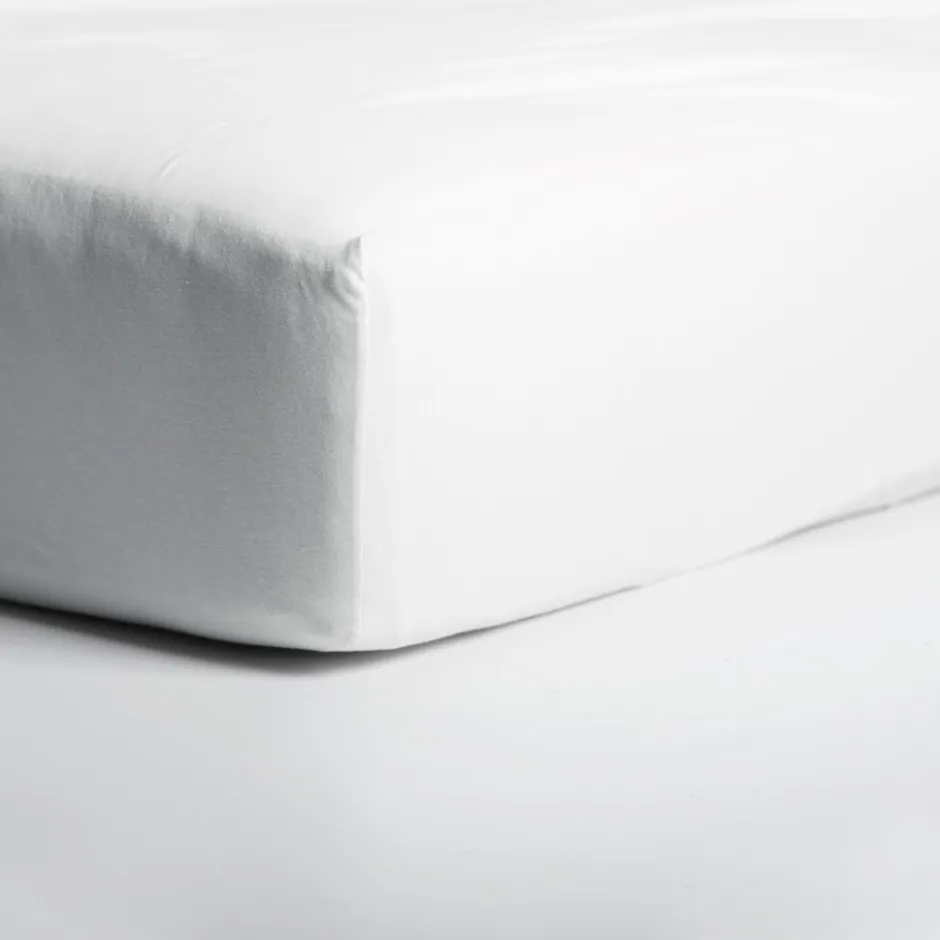 Cinderella Hoeslaken Dubbel Jersey Stretch 30cm Hoek - white 80/90x210/220 - 100x200cm< Slapen