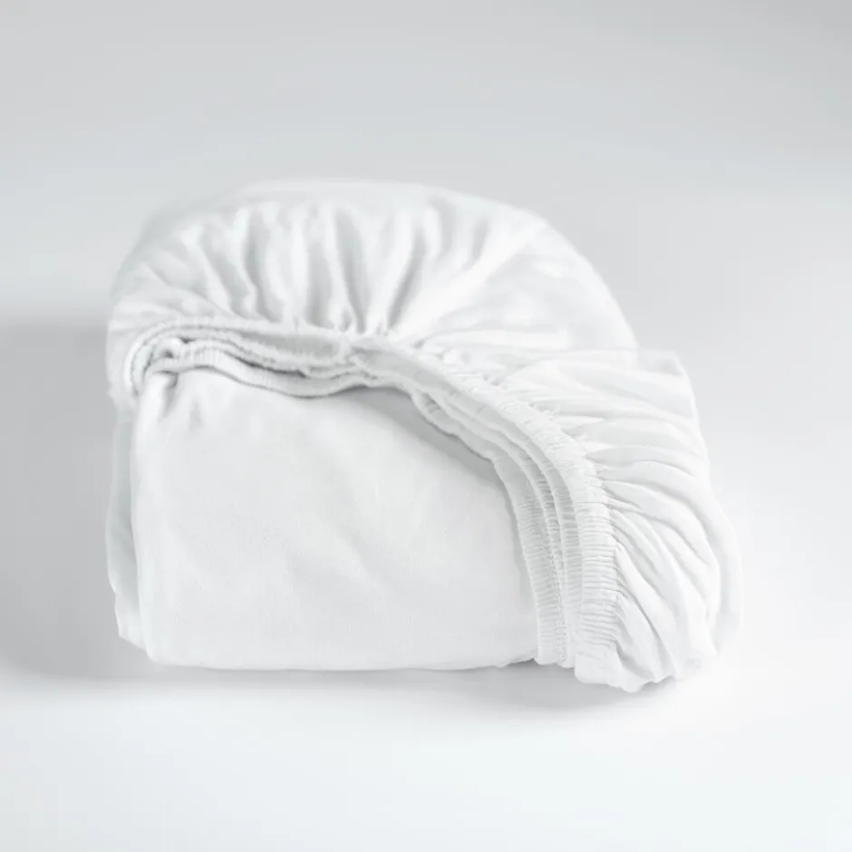 Cinderella Hoeslaken Dubbel Jersey Stretch 30cm Hoek - white 80/90x210/220 - 100x200cm< Slapen