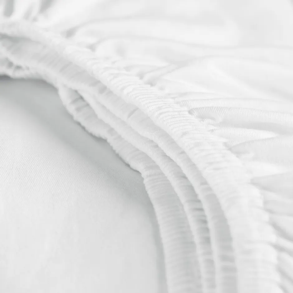 Cinderella Hoeslaken Dubbel Jersey Stretch 30cm Hoek - white 80/90x210/220 - 100x200cm< Slapen