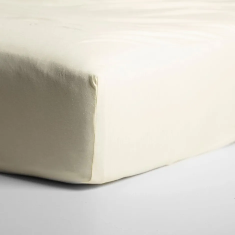 Cinderella Hoeslaken Dubbel Jersey Stretch 40cm Hoek - ivory 160x200/210cm< Slapen