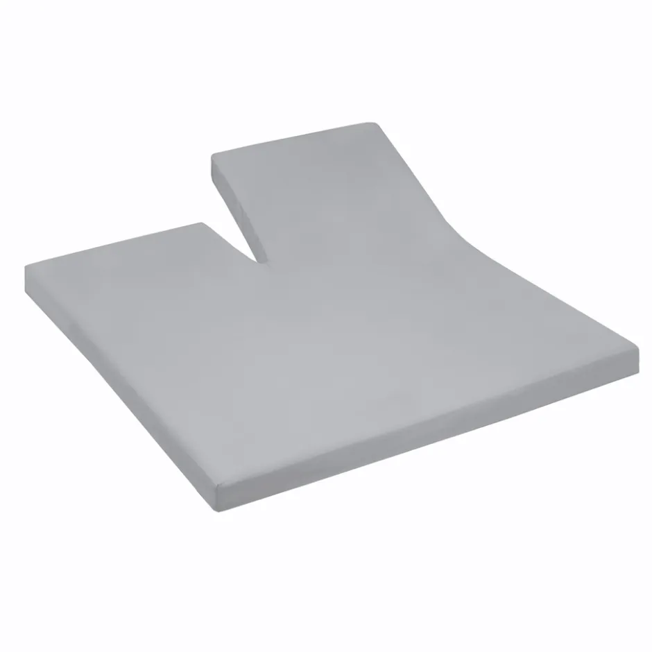 Cinderella Splittopper Hoeslaken Jersey Katoen Stretch Single Split - light grey 180x200/210cm< Slapen