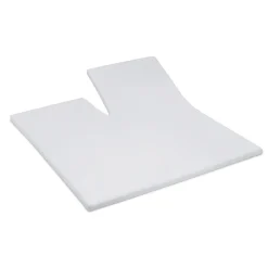 Splittopper Single Split Hoeslaken Katoen Satijn - light grey 180x210cm|Cinderella New