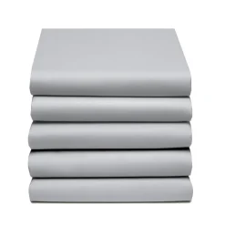 Splittopper Single Split Hoeslaken Katoen Satijn - light grey 160x200cm|Cinderella Best