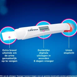 Clearblue Digitaal Ultravroeg Zwangerschapstest< Zelftesten