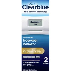Clearblue Zwangerschapstest met Wekenindicator< Zelftesten