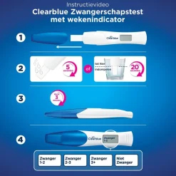 Clearblue Zwangerschapstest met Wekenindicator< Zelftesten
