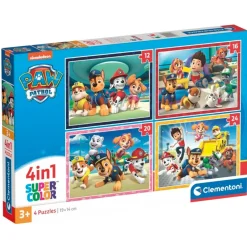 Paw Patrol Clementoni 4-in-1 Puzzel< Puzzels