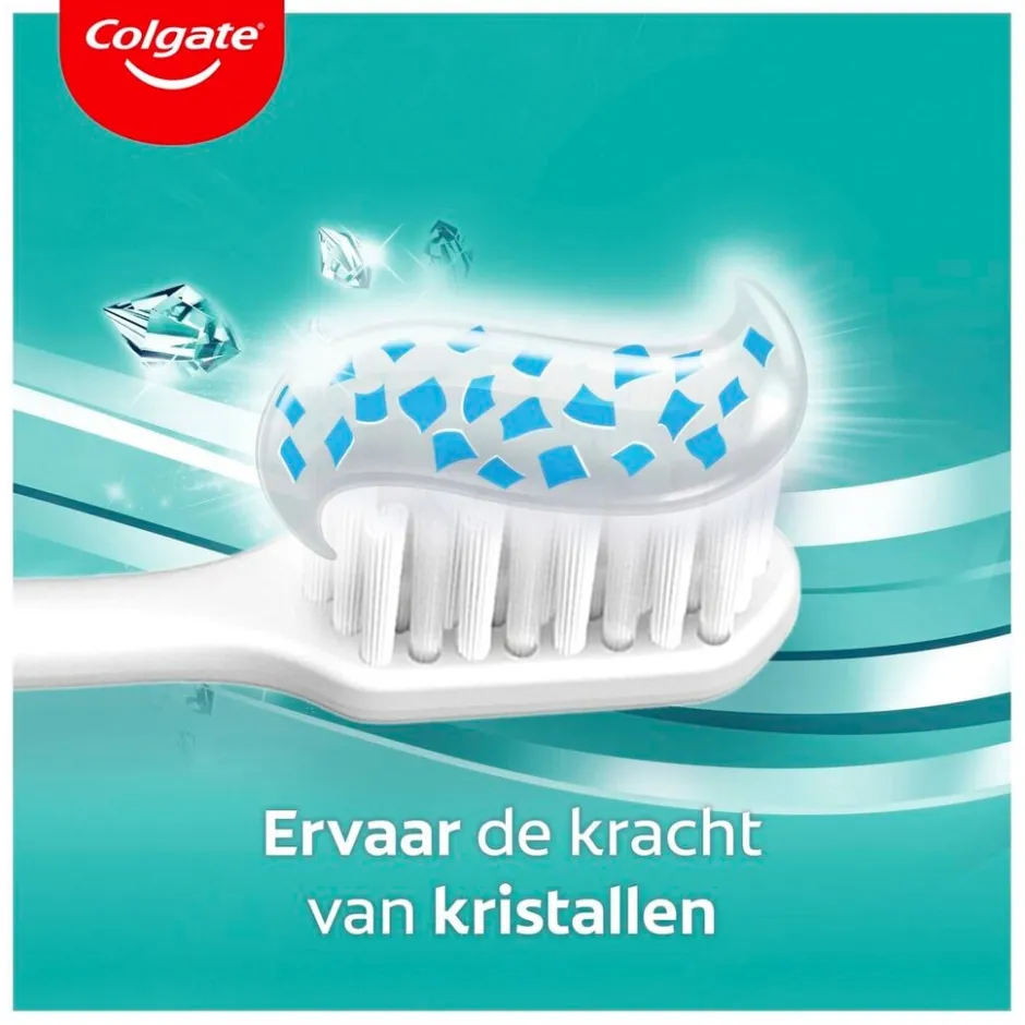 Max White White Crystals Tandpasta|Colgate Hot