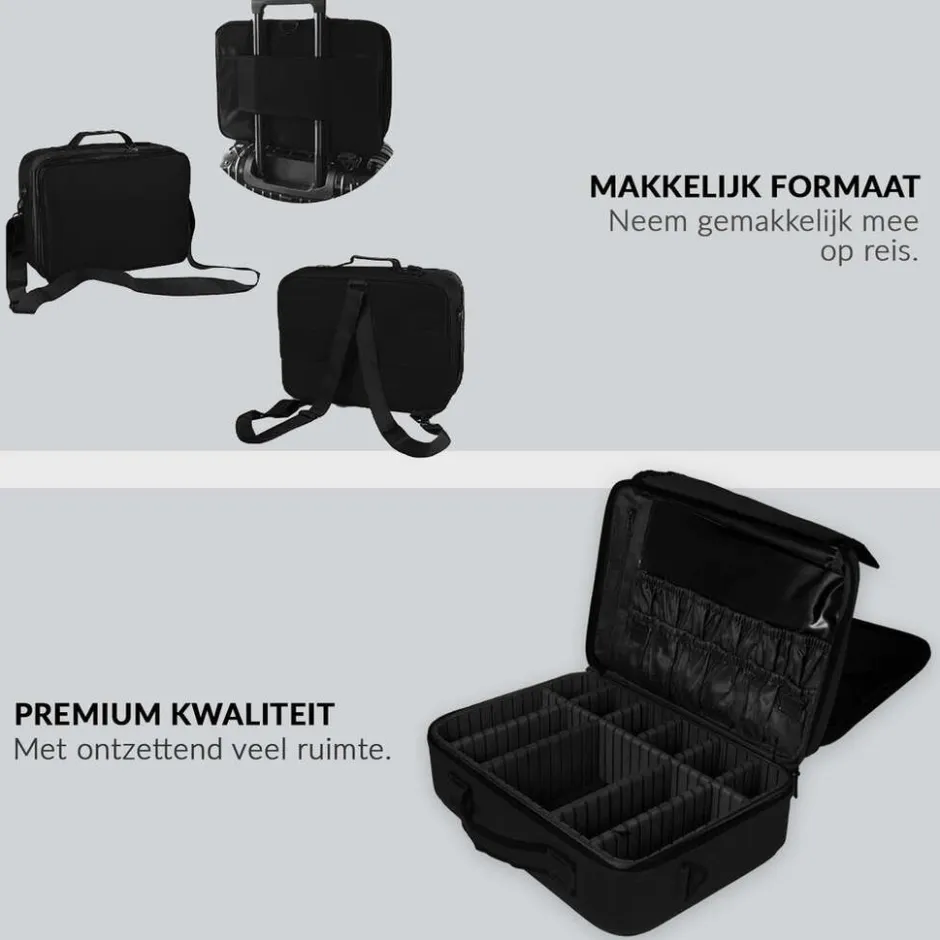 Cosmetica Koffer Make-up Koffer met verstelbare vakken|Confibel Online