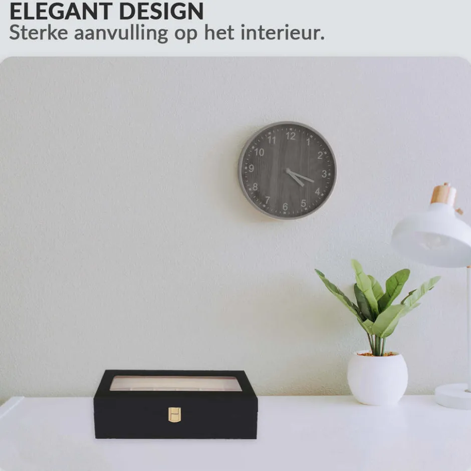 Luxe Houten Horloge Box Geschikt voor Horloges en Sieraden|Confibel Online