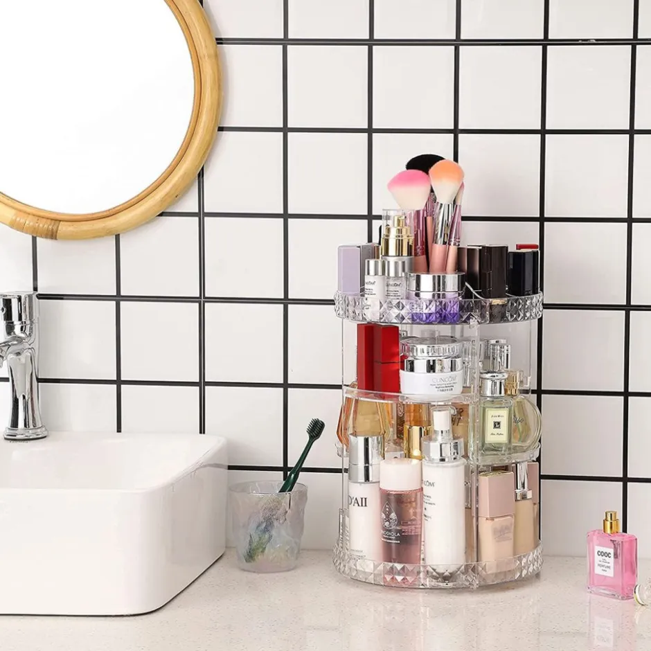 Confibel Make-up Organizer Roteerbaar 360 graden Verstelbare Lades< Make-Up Organizers