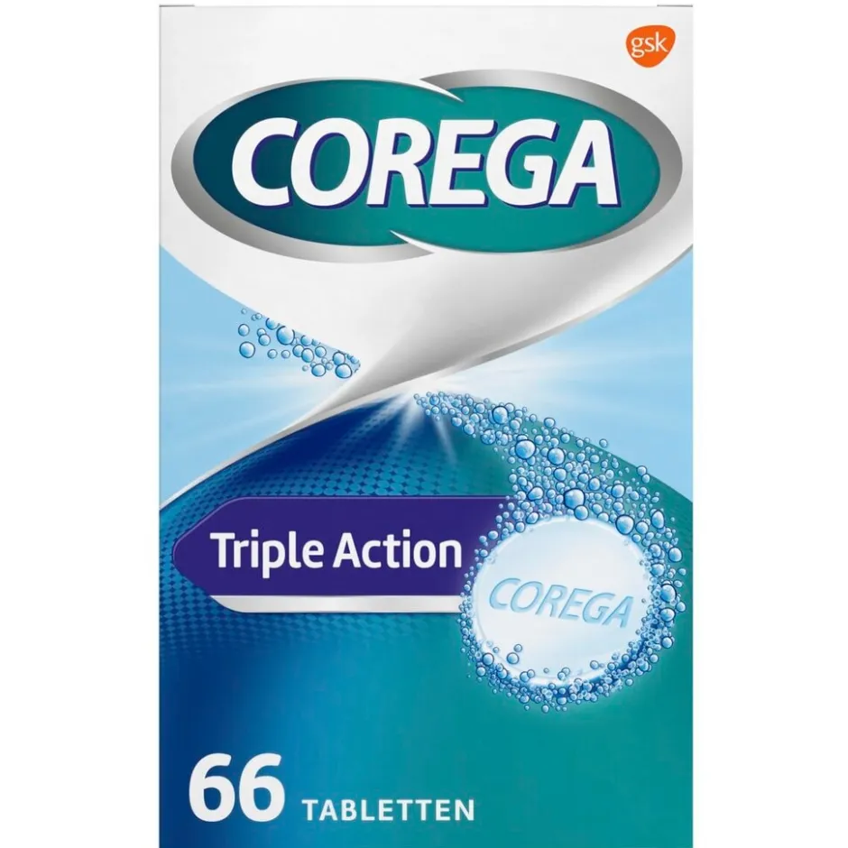 Triple Action Dagelijkse Reiniger Tabletten|Corega Clearance