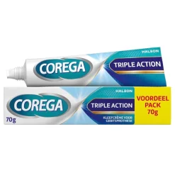 Corega Triple Action Kleefcrème< Kleefpasta