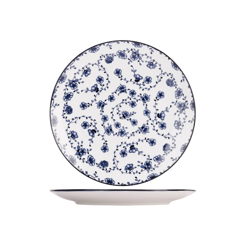 Cosy & Trendy 4 Stuks Flor Azul Dinerborden Porselein< Keuken