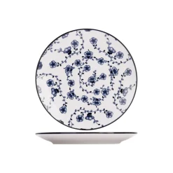 Cosy & Trendy 4 Stuks Flor Azul Ontbijt- en Dessertborden Porselein| Outlet
