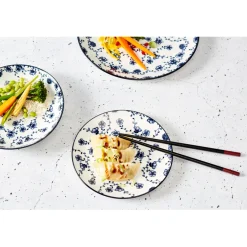 Cosy & Trendy 4 Stuks Flor Azul Ontbijt- en Dessertborden Porselein| Outlet