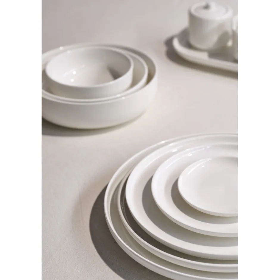 Cosy & Trendy 4 Stuks Moon White Diep Bord| Outlet