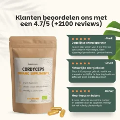 Cordyceps Capsules 500 mg Biologisch|Cupplement Hot
