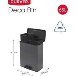 Curver Decobin Duo Prullenbak< Prullenbakken