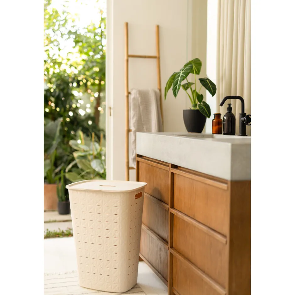 Curver Softex Wasmand met Deksel< Opbergen