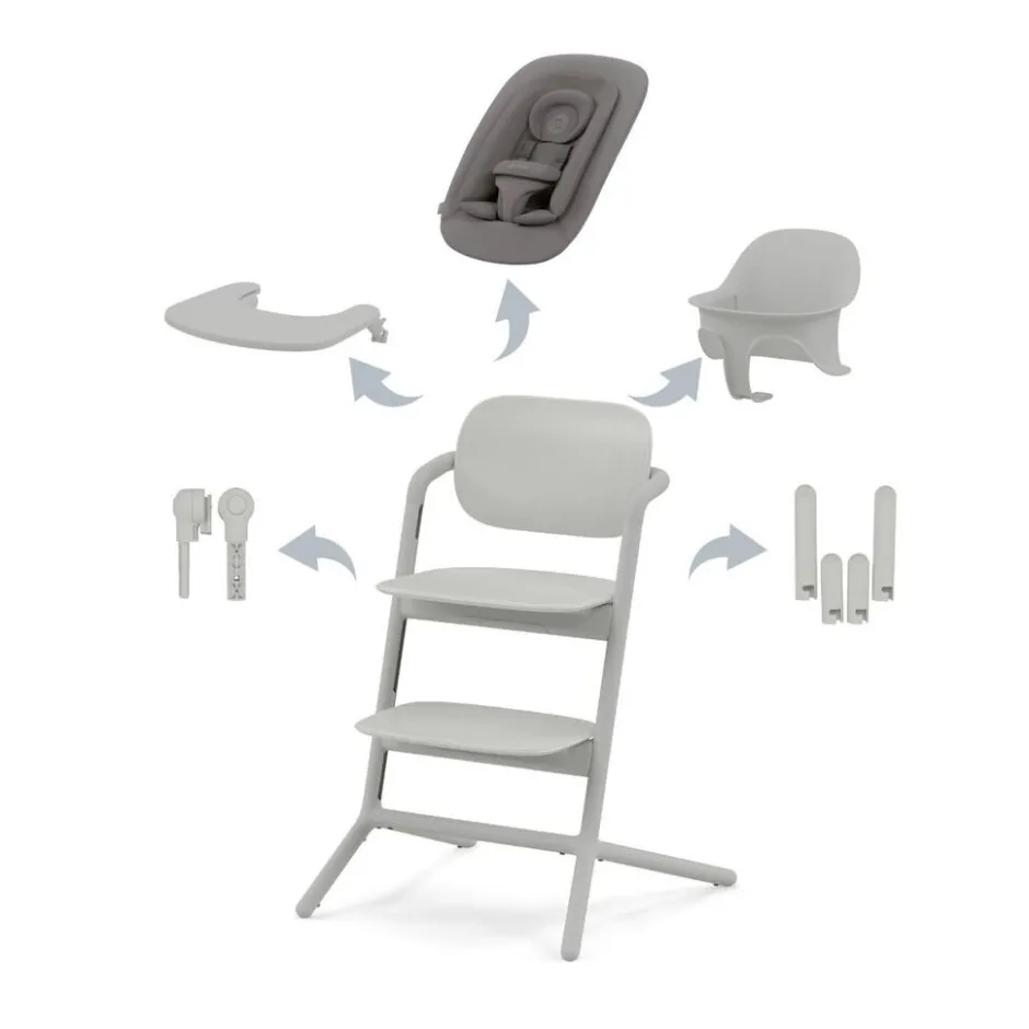 Cybex Lemo 4-in-1 Kinderstoel met Newbornset,Babyset, Eetblad en Accessoires< Kinderstoelen