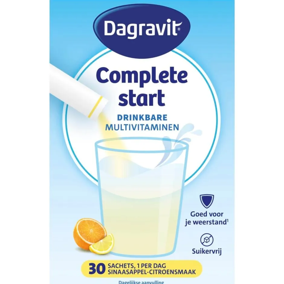 Complete Start Drinkbare Multivitaminen Sachets|Dagravit