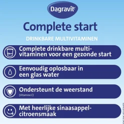 Complete Start Drinkbare Multivitaminen Sachets|Dagravit