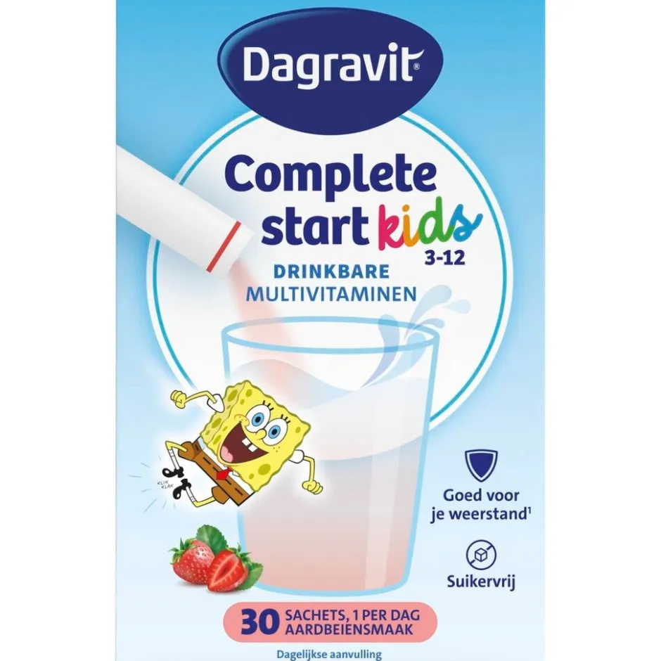 Dagravit Complete Start Kids 3-12 Drinkbare Multivitaminen Sachets< Vitamines