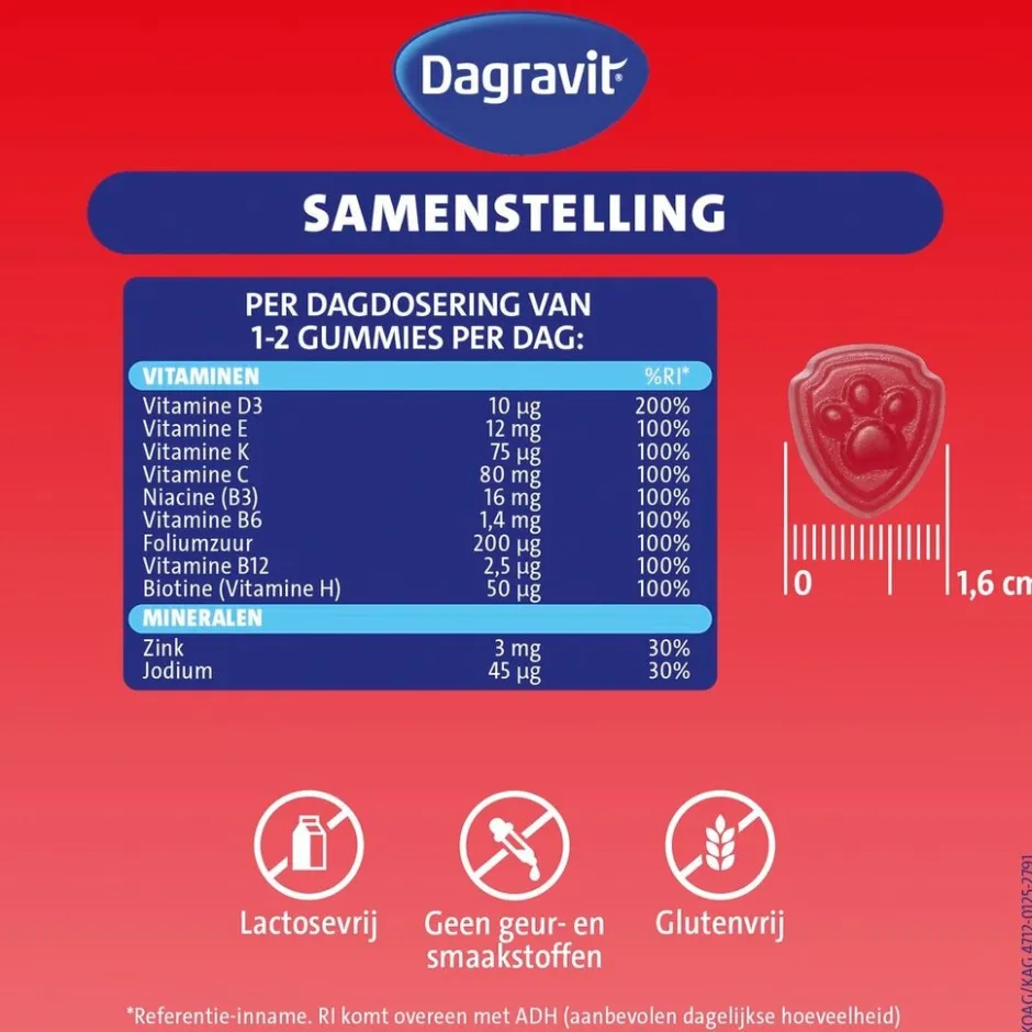Kids Multivitaminen Paw Patrol Gummies|Dagravit Hot