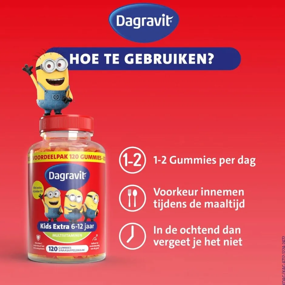 Dagravit Kids Multivitaminen Minions Gummies< Baby En Kind Gezondheid|Vitamines
