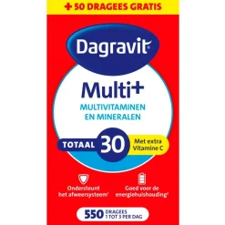 Dagravit Totaal 30 Multivitaminen en Mineralen Dragees< Vitamines