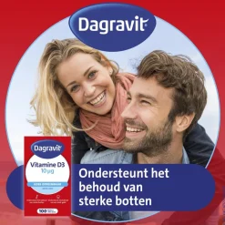 Dagravit Vitamine D3 10ug Parels< Botten En Spieren|Vitamines