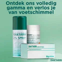 Miconazolnitraat 20mg/g Strooipoeder bij Schimmelinfecties|Daktarin