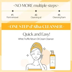 d'alba White Truffle Return Oil Cream Cleanser< Gezichtsreiniging