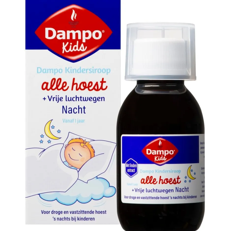 Kids Alle Hoest + Vrije Luchtwegen Nacht Kindersiroop|Dampo Best