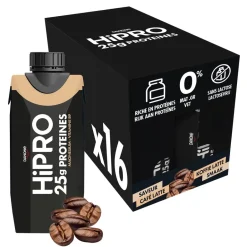 DANONE HiPRO Koffie Proteïneshake Voordeelverpakking 16 x 330ml< Sportdrank