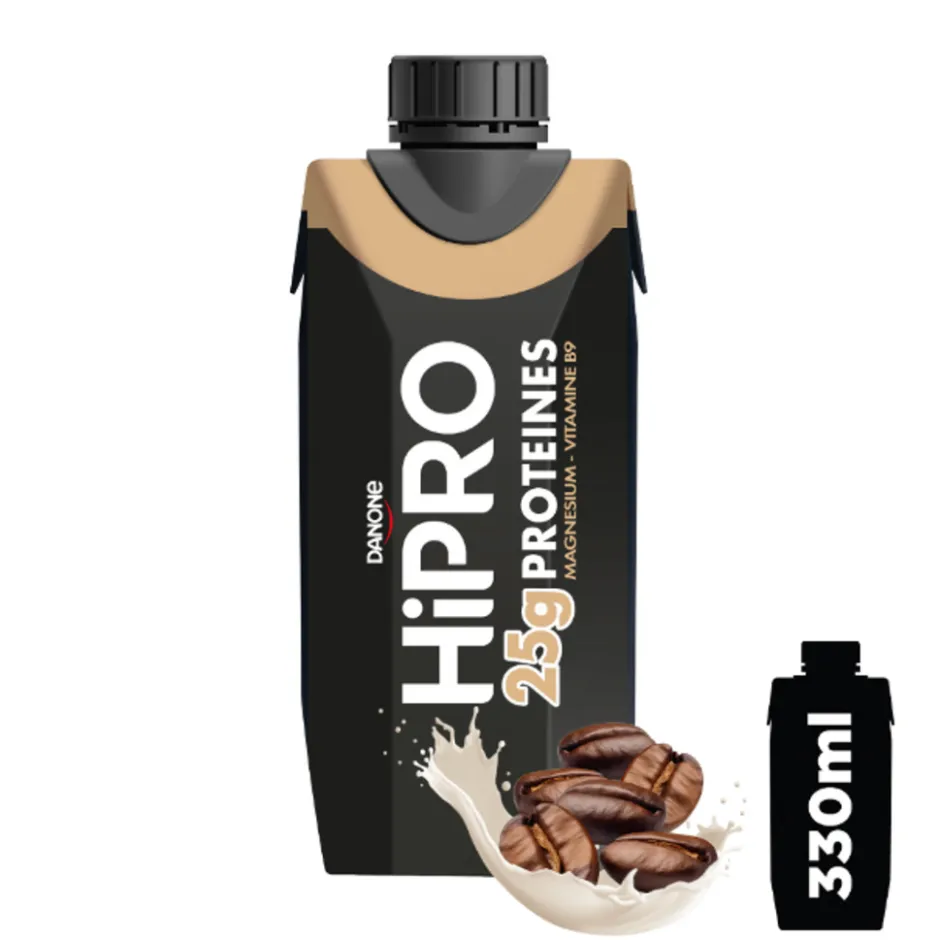 DANONE HiPRO Koffie Proteïneshake Voordeelverpakking 8 x 330ml| Clearance