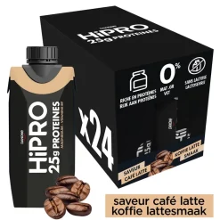 DANONE HiPRO Koffie Proteïneshake Voordeelverpakking 24 x 330ml< Sportdrank