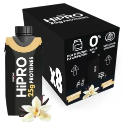 DANONE HiPRO Vanille Proteïneshake Voordeelverpakking 8 x 330ml< Sportdrank