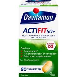 Davitamon Actifit 50+ Tabletten< Weerstand En Energie|Vitamines