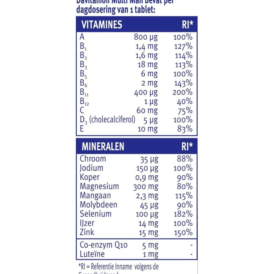 Davitamon Compleet Man Tabletten< Vitamines