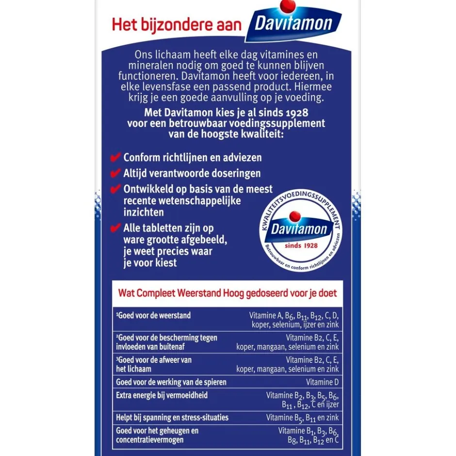 Davitamon Compleet Weerstand Bosvruchten Kauwtabletten< Weerstand En Energie|Vitamines