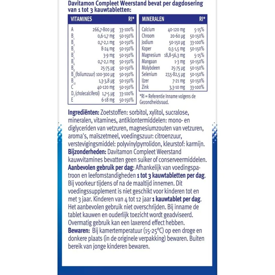 Compleet Weerstand Aardbei Kauwtabletten|Davitamon Sale