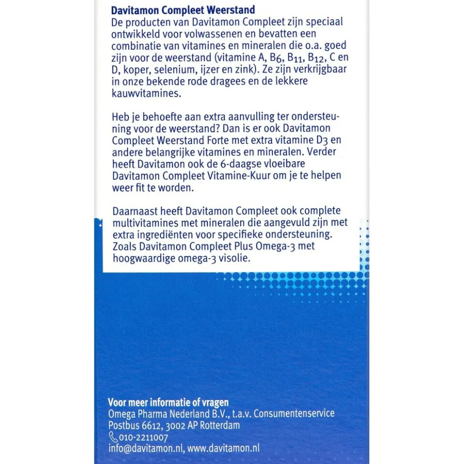 Compleet Weerstand Aardbei Kauwtabletten|Davitamon Sale