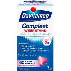 Compleet Weerstand Bosvruchten Kauwtabletten|Davitamon Hot