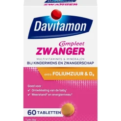 Davitamon Compleet Zwanger Tabletten< Zwangerschapssupplementen